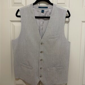 Perry Ellis Light Gray Suit Vest